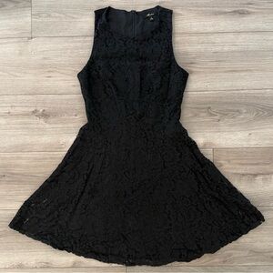 Monteau Black Halter A-Line Mini Dress